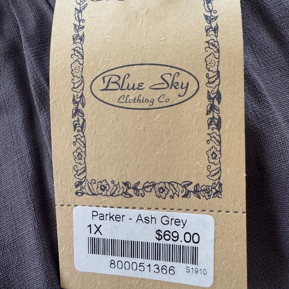 Blue Sky Bamboo/Linen Pants - Ash Grey